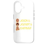 Carcasa para iPhone 17 Jack & Janet & Chrissy Three's Company Roommate Faces Retro