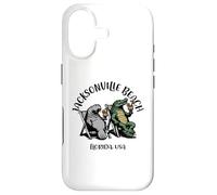 Carcasa para iPhone 17 Jacksonville Beach Florida - Divertido diseño de cocodrilo de manatí