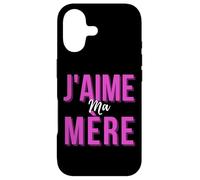 Carcasa para iPhone 17 J'aime Ma Mère Mère Meilleur Francés Mamá Cadeau De Fête Des Mères