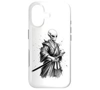 Carcasa para iPhone 17 Japonés Samurai Alien Ukiyo-e Gráfico Japón Cultura