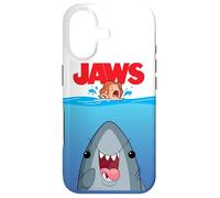 Carcasa para iPhone 17 Jaws 50th Anniversary Poster Cartoon Style Front & Back