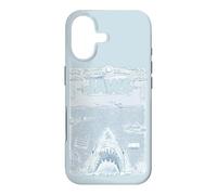 Carcasa para iPhone 17 Jaws 50th Anniversary Poster Sketched Blue Style 2-Sided