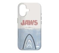 Carcasa para iPhone 17 Jaws 50th Anniversary Poster Text Art Style Front & Back