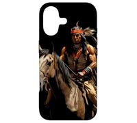 Carcasa para iPhone 17 Jefe Guerrero Nativo Americano Caballo Indio Americano