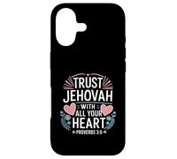 Carcasa para iPhone 17 Jehovah's Witness Trust Jehovah Heart Proverbs 3:5 JW ORG JW