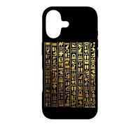 Carcasa para iPhone 17 Jeroglíficos Egipcios Oro Faraón Símbolos Egipto Cultura