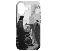 Carcasa para iPhone 17 Jesucristo Arrestado Poncio Pilato Pintura Bíblica Negro