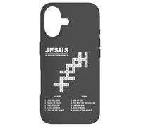 Carcasa para iPhone 17 Jesus, Always The Answer - Christian Faith Crossword Puzzle