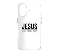 Carcasa para iPhone 17 Jesús El Camino La Verdad La Vida Fe Versículo Bíblico Cristiano