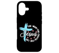 Carcasa para iPhone 17 Jesús El Camino Verdad Vida Verso Biblia Adoración Cristiana