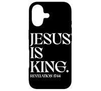 Carcasa para iPhone 17 Jesús es el Rey Apocalipsis 17:14 Adoración Cristiana Fe