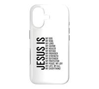 Carcasa para iPhone 17 Jesús Es Mi Todo Mi Todo Mi Dios Señor Salvador Sanador