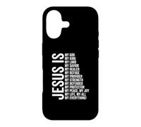 Carcasa para iPhone 17 Jesús Es Mi Todo Mi Todo Mi Dios Señor Salvador Sanador