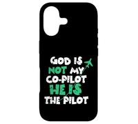 Carcasa para iPhone 17 Jesus God is The Pilot Aviation Christian Faith