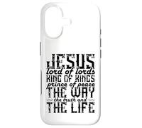 Carcasa para iPhone 17 Jesus Lord of Lords King of Kings Prince of Peace The Way
