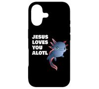 Carcasa para iPhone 17 Jesus Loves You Alotl - Axolotl Christian Faith Adult & Kids