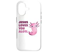 Carcasa para iPhone 17 Jesus Loves You Alotl - Axolotl Christian Faith Adult & Kids