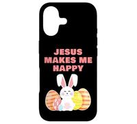 Carcasa para iPhone 17 Jesus Makes Me Happy - Girls & Women Easter Christian Faith
