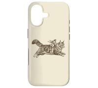 Carcasa para iPhone 17 Jesús Montando Maine Coon Divertido Cristiano para Gatunos