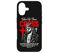 Carcasa para iPhone 17 Jesus Streetwear Take Up Your Cross Lucas 9:24 Versículo de la Biblia