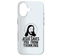 Carcasa para iPhone 17 JESÚS TE Salva DE Pensar Meme Ateo Divertido