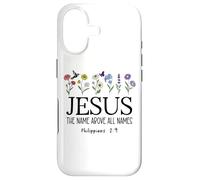 Carcasa para iPhone 17 Jesus The Name Above All Names Christian Philippians 2 9-11