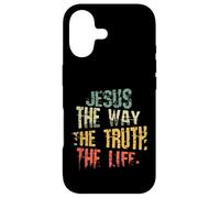 Carcasa para iPhone 17 Jesus The Way The Truth The Life Retro Vintage Domingo de Pascua
