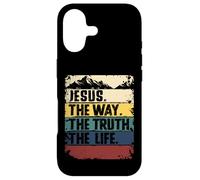 Carcasa para iPhone 17 Jesus The Way Truth Life Women Men Kids Christian Worship