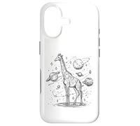 Carcasa para iPhone 17 Jirafa Cósmica Explorando Planetas y Estrellas Universo