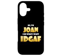 Carcasa para iPhone 17 Joan Joke Idgaf Meme Funny Halloween Girl Costume For Joan