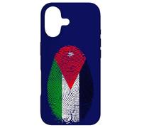 Carcasa para iPhone 17 Jordan Flag Fingerprint Jordanian Gift for Jordanians