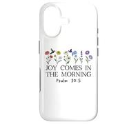 Carcasa para iPhone 17 Joy Comes in The Morning Sign,Christian Scripture Psalm 30 5