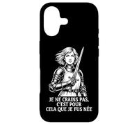 Carcasa para iPhone 17 Juana de Arco Francesa No Tengo Miedo de nacer para Hacer Esto
