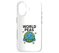 Carcasa para iPhone 17 Juego de Palabras de World Peas Funny Peace con Linda Tierra y Vaina de Guisantes