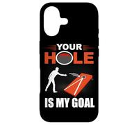 Carcasa para iPhone 17 Juego de pufs Your Hole Is My Goal, Divertido Juego de Cornhole