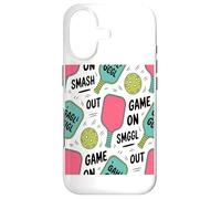Carcasa para iPhone 17 Juego Pickleball Paleta Pelota Patrón Coffee Lover