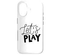 Carcasa para iPhone 17 Juguemos una Frase de guión audaz sobre Fondo Gris