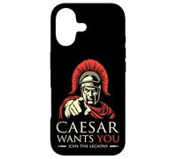 Carcasa para iPhone 17 Julio César se UNE a Las legiones Divertida Historia Romana