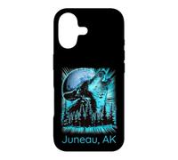 Carcasa para iPhone 17 Juneau Alaska Howling Wolf Moon Forest Nature Lover