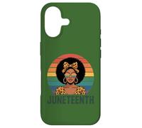 Carcasa para iPhone 17 Juneteenth 1865 Mujeres Afro Leopard Melanina Libertad