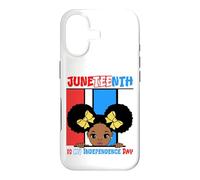 Carcasa para iPhone 17 Juneteenth es mi Día de la Independencia Little Miss Black Queen