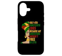 Carcasa para iPhone 17 Juneteenth Melanina Mujeres 1865 Mis antepasados no Eran Libres 1776