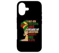 Carcasa para iPhone 17 Juneteenth Melanina Mujeres 1865 Mis antepasados no Eran Libres 1776