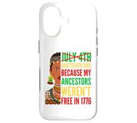 Carcasa para iPhone 17 Juneteenth Melanina Mujeres 1865 Mis antepasados no Eran Libres 1776