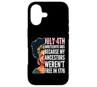 Carcasa para iPhone 17 Juneteenth Melanina Mujeres 1865 Mis antepasados no Eran Libres 1776