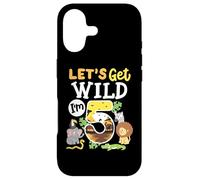 Carcasa para iPhone 17 Jungle Safari Let's Get Wild 5th Birthday Zoo Niño de 5 años