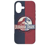 Carcasa para iPhone 17 Jurassic Park Jurassic United Badge Blue and Red Design