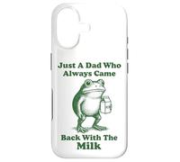 Carcasa para iPhone 17 Just A Dad Who Always Came Back with The Milk Frog