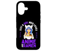 Carcasa para iPhone 17 Just a Girl Who Loves Anime y Ramen Teen Girls Japan Merch