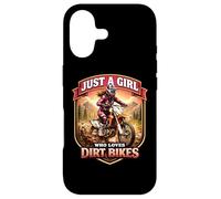 Carcasa para iPhone 17 Just A Girl Who Loves Dirt Bikes Rider Motocross Motorbike